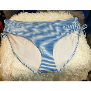 OUTDOOR Oasis Blue and White Bikini Bottom Swimwear Size 3X